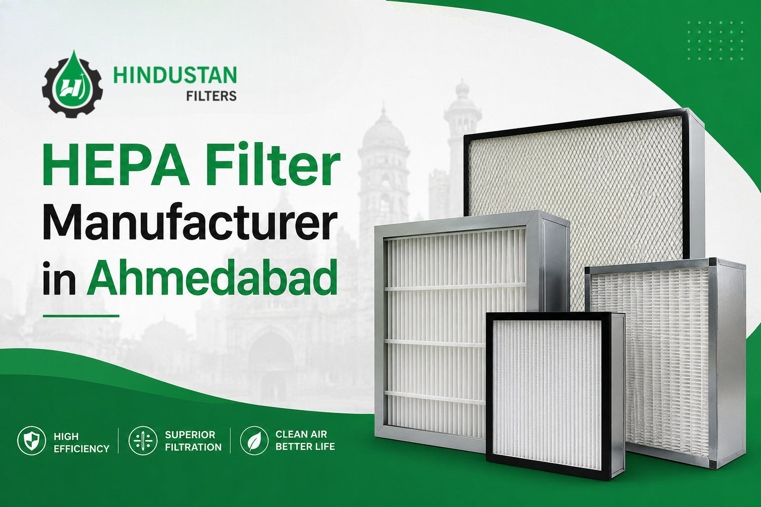 HEPA Filter Manufacturer in Ahmedabad – Hindustan Filters Gujarat